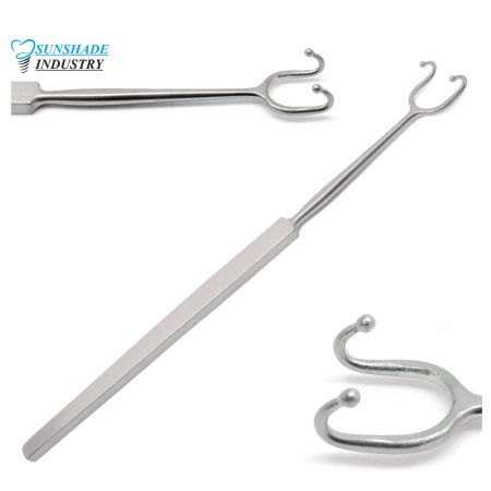   ENT Fomon Retractor 6.25 Double Prong Ball Ended 